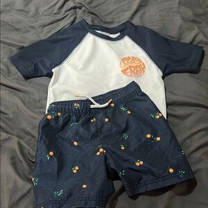 Old Navy Kids Rashguard Set - Navy and White